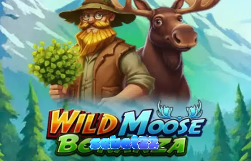 Cena da floresta selvagem com símbolos do slot Wild Moose Bonanza